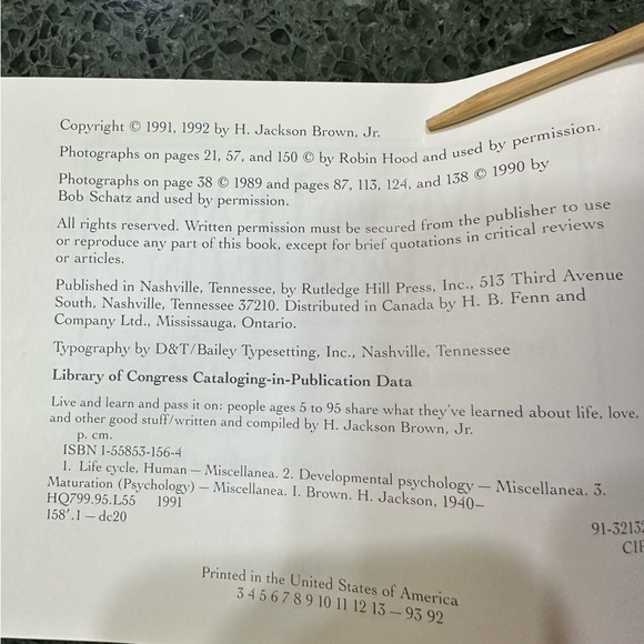 FINAL SALE Live and Learn and Pass It On Inspirational Funny Book of Quotes - Picture 2 of 7